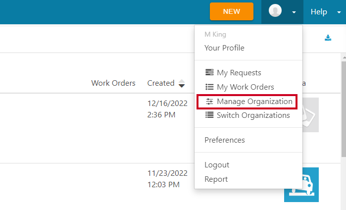 manage organization