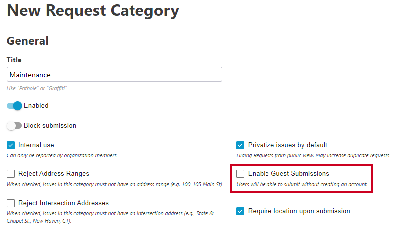 disable guest submissions