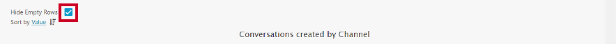 hide empty rows checkbox