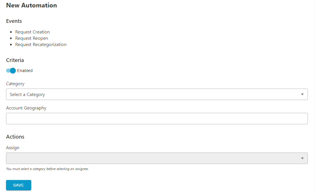 new automation fields.