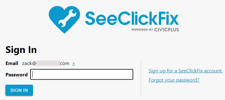 311 CRM Sign in.