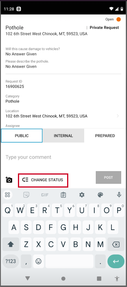 311 CRM Mobile Apps Android  Change Status.png