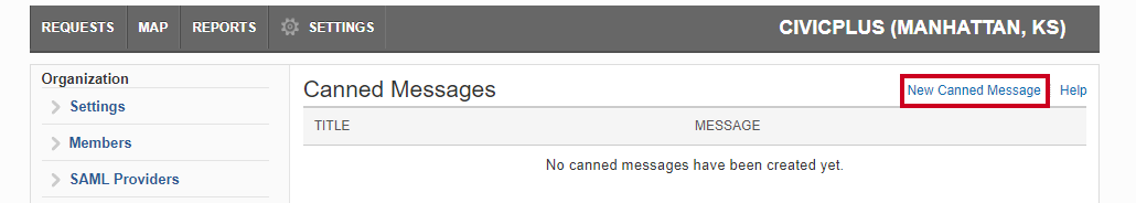 new canned message button.