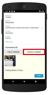 internal comment option.