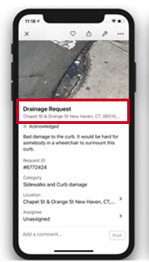 select the request.