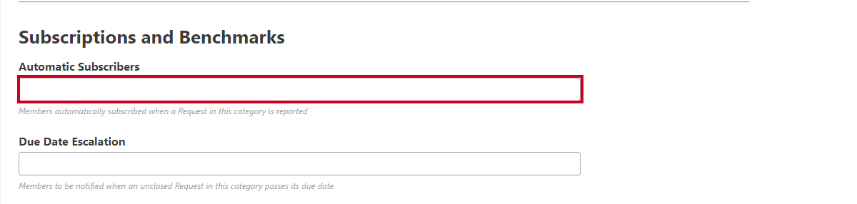 automatic subscribers dropdown menu.