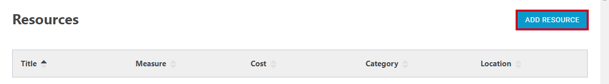add resource button.