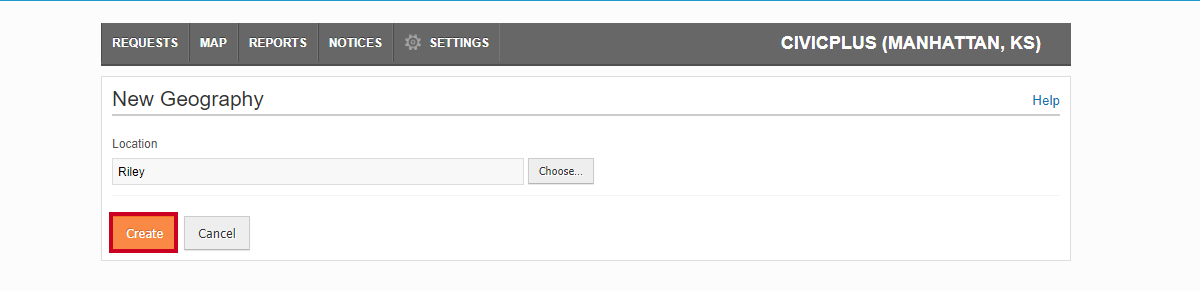 create button.