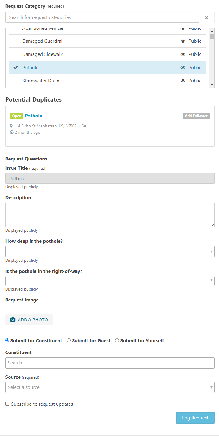 input information fields