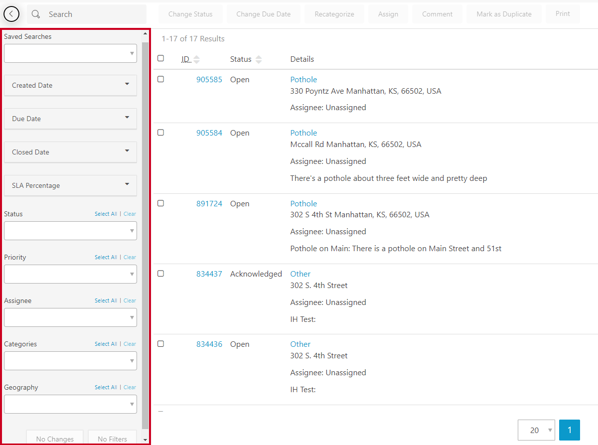 request tab filters.