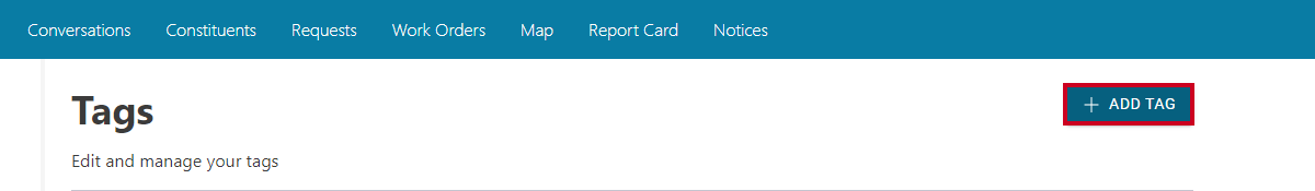 add tag button.