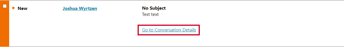 Go to conversation details button.
