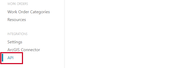api page location within navigation