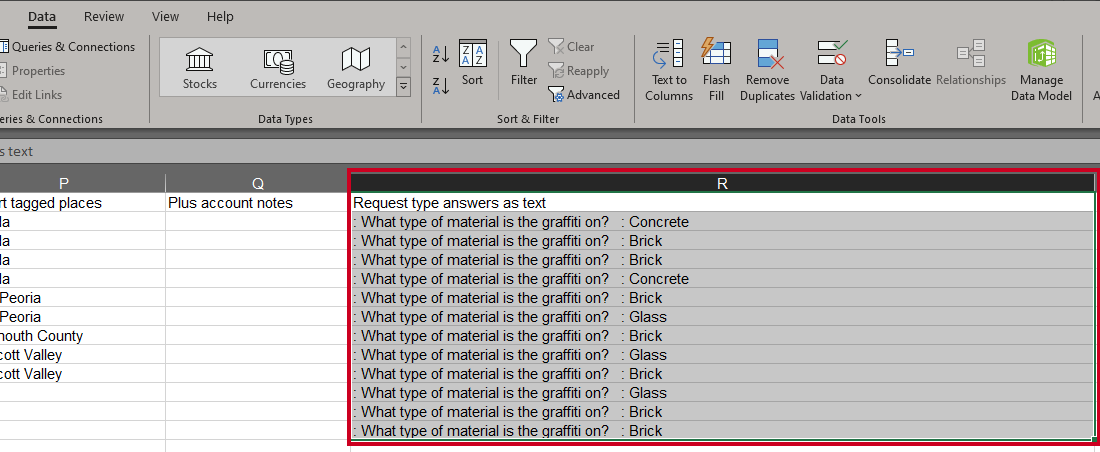 highlight secondary questions.